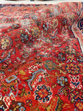 7x10 Antique Persian Malayer rug #2235 / 7x10 Vintage Rug - Blue Parakeet Rugs