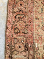 4'4 x 6'4 blush + minky Antique Malayer Rug - Blue Parakeet Rugs