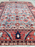 9'10 x 12'10 Vintage Persian Heriz / 10x13 vintage rug - Blue Parakeet Rugs