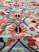 9'10 x 12'10 Vintage Persian Heriz / 10x13 vintage rug - Blue Parakeet Rugs