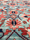9'10 x 12'10 Vintage Persian Heriz / 10x13 vintage rug - Blue Parakeet Rugs