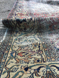 9'10 x 11'10 antique Mashhad Rug / Worn to Perfection Rug / 10x12 vintage rug (#592) - Blue Parakeet Rugs