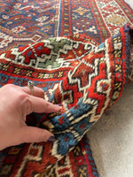 7x10 Antique Persian Tribal Rug #2762 - Blue Parakeet Rugs