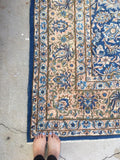 9'7 x 11'8 Vintage Persian Kerman rug (#1268) - Blue Parakeet Rugs