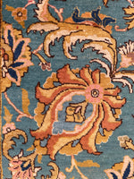 9'1 x 12'4 Antique Persian French blue ground Tabriz Rug (#2418ML) - Blue Parakeet Rugs