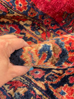 8'9 x 12'5 Antique Persian Sarouk rug #2420 / 9x12 Sarouk - Blue Parakeet Rugs