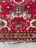 2' x 2'9 Vintage Persian Scatter Rug #2634 - Blue Parakeet Rugs