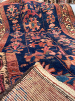 3'3 x 6'2 Antique Persian Malayer #2558ML - Blue Parakeet Rugs