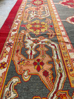 11x14 Antique Agra rug #2243 / 11x14 Vintage Rug - Blue Parakeet Rugs