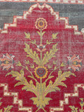 11x14 Antique Agra rug #2243 / 11x14 Vintage Rug - Blue Parakeet Rugs