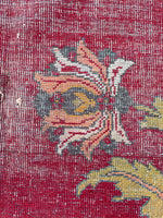 11x14 Antique Agra rug #2243 / 11x14 Vintage Rug - Blue Parakeet Rugs