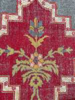 11x14 Antique Agra rug #2243 / 11x14 Vintage Rug - Blue Parakeet Rugs