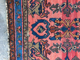 2'8' x 17'9 Antique Persian Lilihan Runner / Long vintage runner / long rug runner - Blue Parakeet Rugs