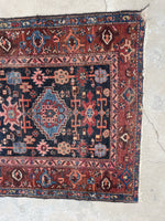 3'4 x 6'5 Antique Persian Malayer rug #2426 / 4x7 Persian rug - Blue Parakeet Rugs