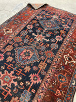 3'4 x 6'5 Antique Persian Malayer rug #2426 / 4x7 Persian rug - Blue Parakeet Rugs