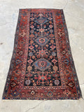 3'4 x 6'5 Antique Persian Malayer rug #2426 / 4x7 Persian rug - Blue Parakeet Rugs