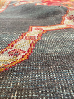 11x14 Antique Agra rug #2243 / 11x14 Vintage Rug - Blue Parakeet Rugs
