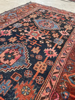 3'4 x 6'5 Antique Persian Malayer rug #2426 / 4x7 Persian rug - Blue Parakeet Rugs