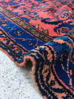 2'8' x 17'9 Antique Persian Lilihan Runner / Long vintage runner / long rug runner - Blue Parakeet Rugs