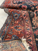 3'4 x 6'5 Antique Persian Malayer rug #2426 / 4x7 Persian rug - Blue Parakeet Rugs