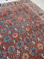 8'8 x 11'8 Antique Persian Heriz rug #2564ML - Blue Parakeet Rugs
