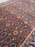 8'8 x 11'8 Antique Persian Heriz rug #2564ML - Blue Parakeet Rugs