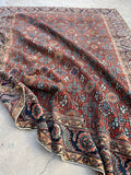 8'8 x 11'8 Antique Persian Heriz rug #2564ML - Blue Parakeet Rugs