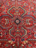 11x19 Persian Rug / Antique Persian Tribal Heriz Rug #2835