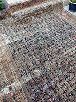 8'3 x 18'9 Antique Persian Mahal rug #2481 - Blue Parakeet Rugs