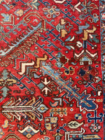 11x19 Heriz Rug / Antique Persian Tribal Heriz Rug #2835