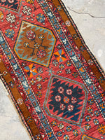 2'8 x 9' Antique NW Persian runner #2428 / Skinny Persian Runner - Blue Parakeet Rugs