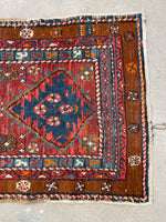 2'8 x 9' Antique NW Persian runner #2428 / Skinny Persian Runner - Blue Parakeet Rugs