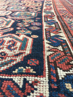 5’10 x 9’ antique Shiraz Tribal wool rug (#867) - Blue Parakeet Rugs