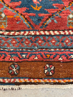 2'8 x 9' Antique NW Persian runner #2428 / Skinny Persian Runner - Blue Parakeet Rugs