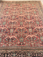 9'5 x 12'5 Persian Mahal Rug (#747A) - Blue Parakeet Rugs
