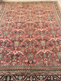 9'5 x 12'5 Persian Mahal Rug (#747A) - Blue Parakeet Rugs