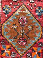 2'8 x 9' Antique NW Persian runner #2428 / Skinny Persian Runner - Blue Parakeet Rugs