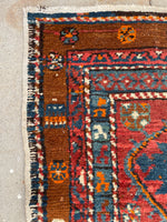 2'8 x 9' Antique NW Persian runner #2428 / Skinny Persian Runner - Blue Parakeet Rugs