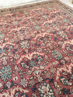 9'5 x 12'5 Persian Mahal Rug (#747A) - Blue Parakeet Rugs