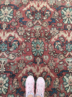 9'5 x 12'5 Persian Mahal Rug (#747A) - Blue Parakeet Rugs