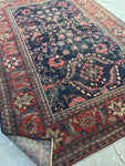 6'10 x 10' Midnight Blue Antique Mahal - Blue Parakeet Rugs