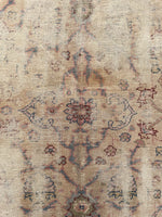 8'9 x 11'8 Distressed Turkish Oushak rug #2245 / 9x12 Vintage Rug - Blue Parakeet Rugs