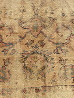 8'9 x 11'8 Distressed Turkish Oushak rug #2245 / 9x12 Vintage Rug - Blue Parakeet Rugs