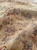 8'9 x 11'8 Distressed Turkish Oushak rug #2245 / 9x12 Vintage Rug - Blue Parakeet Rugs