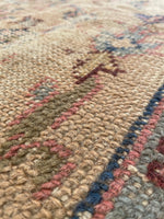 8'9 x 11'8 Distressed Turkish Oushak rug #2245 / 9x12 Vintage Rug - Blue Parakeet Rugs