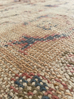 8'9 x 11'8 Distressed Turkish Oushak rug #2245 / 9x12 Vintage Rug - Blue Parakeet Rugs