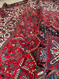 10'3 x 15'3 Vintage Oversize Tribal Heriz rug #2084 / 10x15 Vintage Rug - Blue Parakeet Rugs