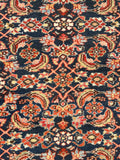 3'5 x 9'3 Antique Persian Hamadan runner #2436 / 3x9 Vintage runner - Blue Parakeet Rugs