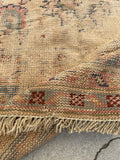 8'9 x 11'8 Distressed Turkish Oushak rug #2245 / 9x12 Vintage Rug - Blue Parakeet Rugs