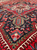10'3 x 15'3 Vintage Oversize Tribal Heriz rug #2084 / 10x15 Vintage Rug - Blue Parakeet Rugs